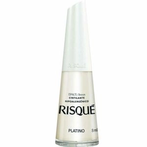 Esmalte Risqué Cintilante Platino 8 ML