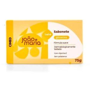 Sabonete Em Barra Bebê João e Maria Glicerina 75g Cimed