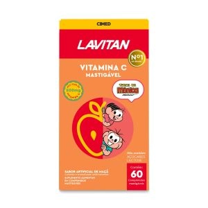 Lavitan Vitamina C Infantil Com 60 Comprimidos Mastigáveis Maçã Cimed