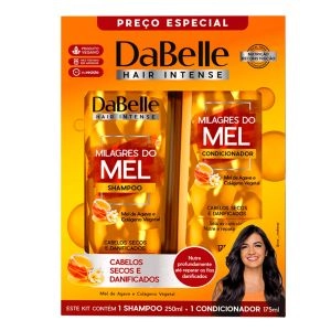 Kit  Shampoo 250ml + Condicionador 175ml Milagres Do Mel Dabelle