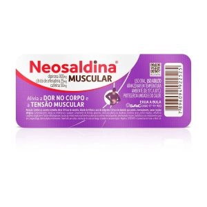 Neosaldina Muscular Dipirona 300mg + Cafeína 50mg + Citrato de Orfenadrina 35mg Com 10 Comprimidos Neosaldina