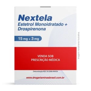 Nextela Estetrol Monoidratado 15mg + Drospirenona 3mg Com 28 Comprimidos Libbs