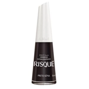 Esmalte Risqué Cremoso Preto Sépia 8 ML