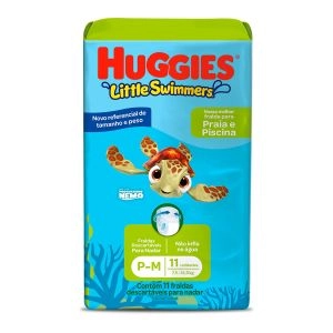 Fralda Descartável Little Swimmers Para Praia E Piscina Tamanho P-M Com 11 Unidades Huggies