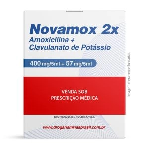 Novamox 2X 400mg + 57mg/5ml Suspensão 70ml Ache