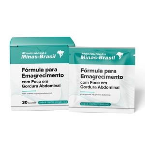 Fórmula Para Emagrecimento Com Foco Em Gordura Abdominal Sabor Frutas Vermelhas 30 Sachês