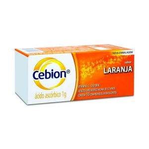 Cebion 1g Sem Açúcar Sabor Laranja 10 Comprimidos Efervescentes Peg
