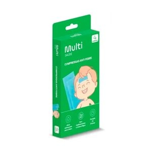 Compressas Anti Febre Multi Saúde 4 Unidades Hc636 Multilaser