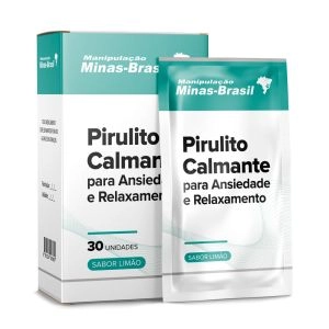 Pirulito Calmante Para Ansiedade E Relaxamento 30 Unidades Sabor Limão