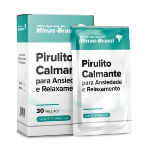 Pirulito Calmante para Ansiedade e Relaxamento 30 Unidades Sabor Maracujá