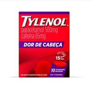 Tylenol Dc 500mg + 65mg 10 Comprimidos Revestidos Johnson e Johnson