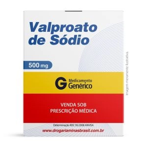 Valproato De Sódio 500mg 50 Comprimidos Genérico Biolab