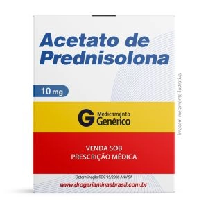 Acetato De Prednisolona 10mg/ml Suspensão Oftálmica 5ml Genérico Geolab