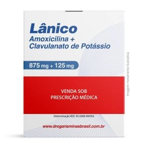 Lânico 875mg/125mg 20 Comprimidos Revestidos Supera
