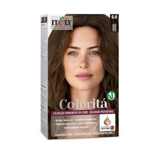 Coloração Permanente Em Creme Coloritá Color 6.0 Louro Escuro Itely Hair Fashion