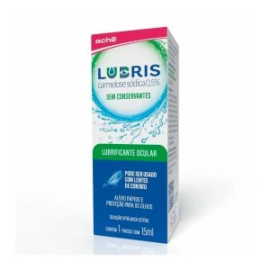 Lubris 15ml 0,5% Lubrificante Ocular Solução Oftálmica Aché