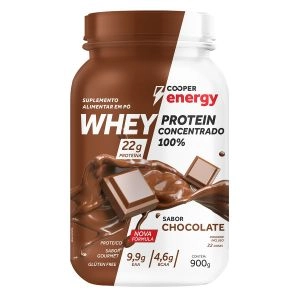 Cooper Energy 100% Whey Protein Concentrado Sabor Chocolate 900g