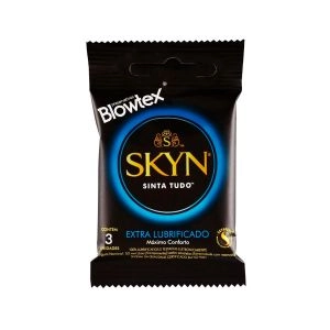 Preservativo Skyn Extra Lubrificado 3 unidades Blowtex
