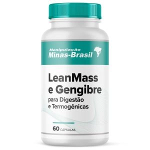 LeanMass e Gengibre para Digestão e Termogênicas 60 Cápsulas