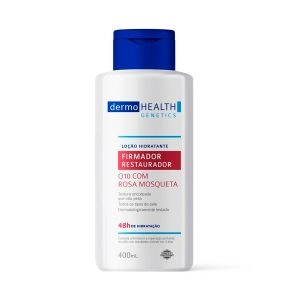 Loção Hidratante Firmador Restaurador 400ml Q10 Rosa Mosqueta Dermohealth Genetics