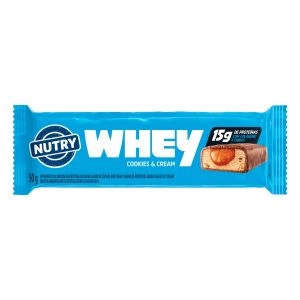 Barra De Proteína Whey 50g Cookies E Cream Nutry