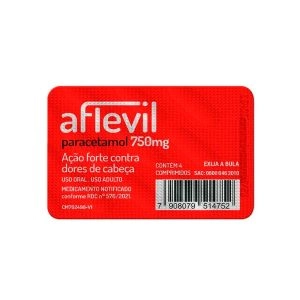 Aflevil 750mg 4 Comprimidos Airela