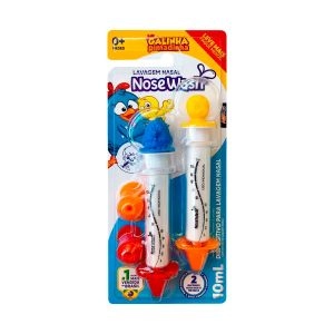 Kit Seringa Lavagem Nasal 10ml 2 Unidades Galinha Pintadinha Nosewash