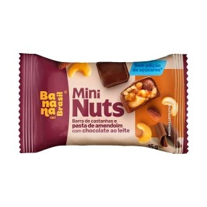 Mini Nuts 15g Pasta De Amendoim E Chocolate Ao Leite Banana Brasil
