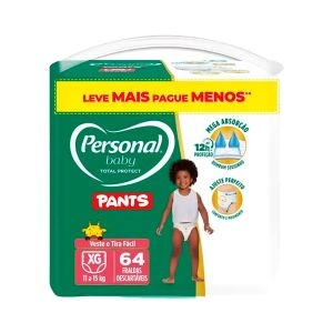 Fralda Descartável Pants Xg 64 Unidades Baby Personal