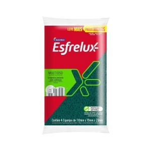Esponja R:765 Esfrelux Multiúso 4 Unidades Santa Maria