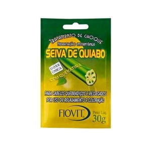 Creme De Tratamento De Choque 30g Seiva De Quiabo Fiovit