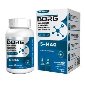 BORG 5-Mag Magnésio 350mg 60 Cápsulas
