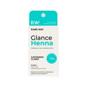 Kit Glance Henna 1,5g Castanho Claro Rare Way