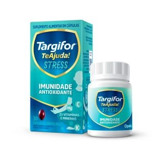 Polivitamínico Targifor Te Ajuda Stress Imunidade Antioxidante 30 Cápsulas