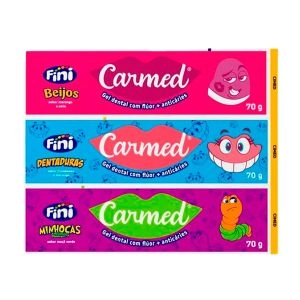 Kit Gel Dental Carmed 3 Unidades Fini + Cimed