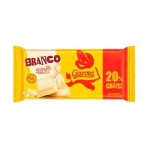 Chocolate Garoto Branco 80g 20% Grátis