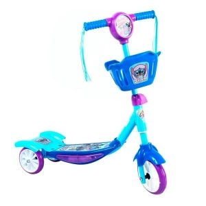 Patinete Stitch Com Luz, Som e Cestinha