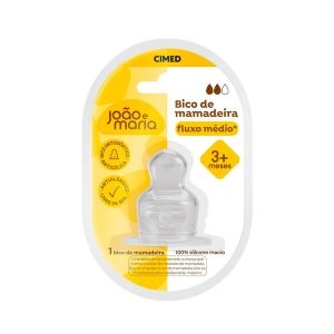 Bico De Mamadeira João E Maria Orto Silicone Fluxo Médio Cimed