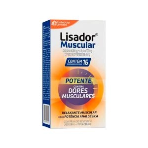 Lisador Muscular 600mg + 100mg + 70mg 16 Comprimidos Revestidos Mantecorp Farmasa