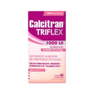 Suplemento Alimentar Calcitran Triflex 1000ui 60 Comprimidos Fqm