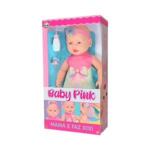 Boneca Sid-Nyl Baby Pink Mama E Faz Xixi