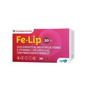 Suplemento Alimentar Fe-Lip 30mg 30 Cápsulas Zydus