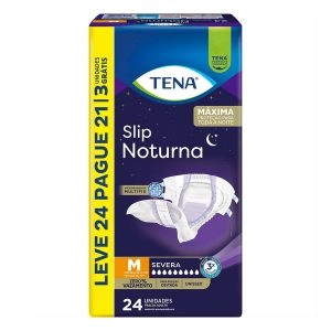 Fralda Geriátrica Tena Slip Noturna M Leve 24 Pague 21 Unidades
