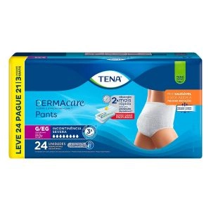 Roupa Íntima Tena Pants Dermacare G/EG Leve 24 Pague 21 Unidades