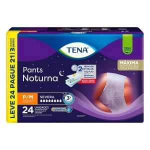 Roupa Íntima Tena Pants Noturna P/M Leve 24 Pague 21 Unidades
