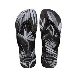 Sandália Havaianas Aloha Preto/Cinza 43/44