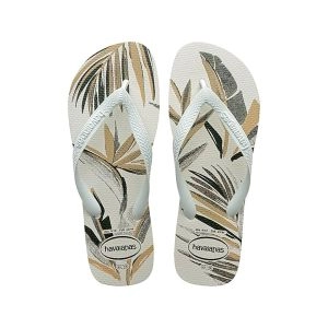 Sandália Havaianas Aloha Branco/Verde Olive 41/42