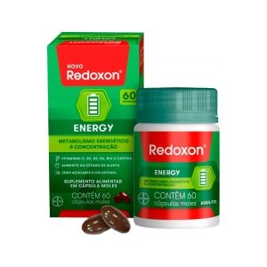 Suplemento Alimentar Redoxon Energy 60 Cápsulas Moles Bayer