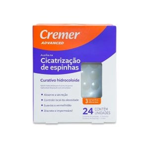 Curativo Cremer Advanced Hidrocoloide Para Acnes E Espinhas 24 Unidades