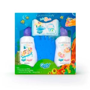 Kit Giovanna Baby Baby E Kids Giby Shampoo 200ml + Condicionador 200ml + Sabonete Em Barra 90g + Esponja De Banho